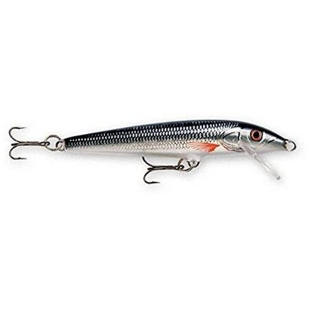 Rapala Original Floating Lure 2 34, 18 Oz, Shiner, Floating F07SH